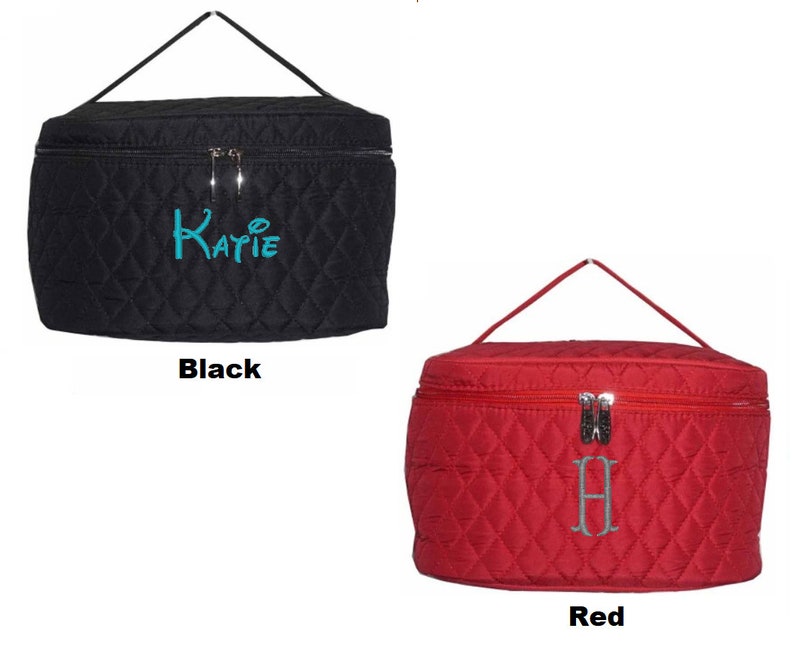 Personalized Stylish Large Quilted Cosmetic Bag Large Makeup - Etsy