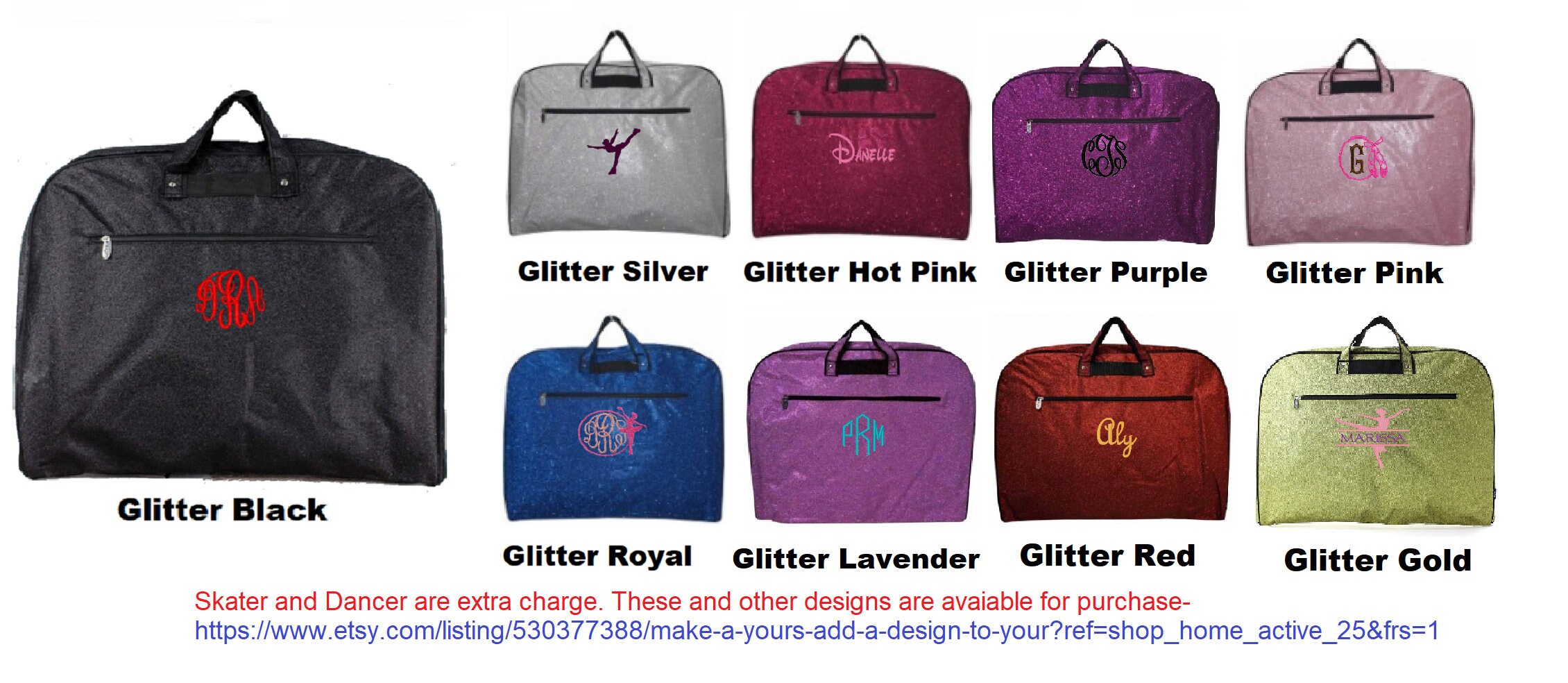 Personalized Girls Garment Bag Cheer Team Bag Teenager Travel Bag
