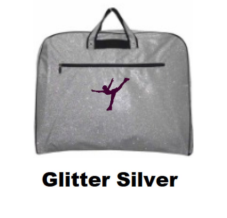 glitter garment bag