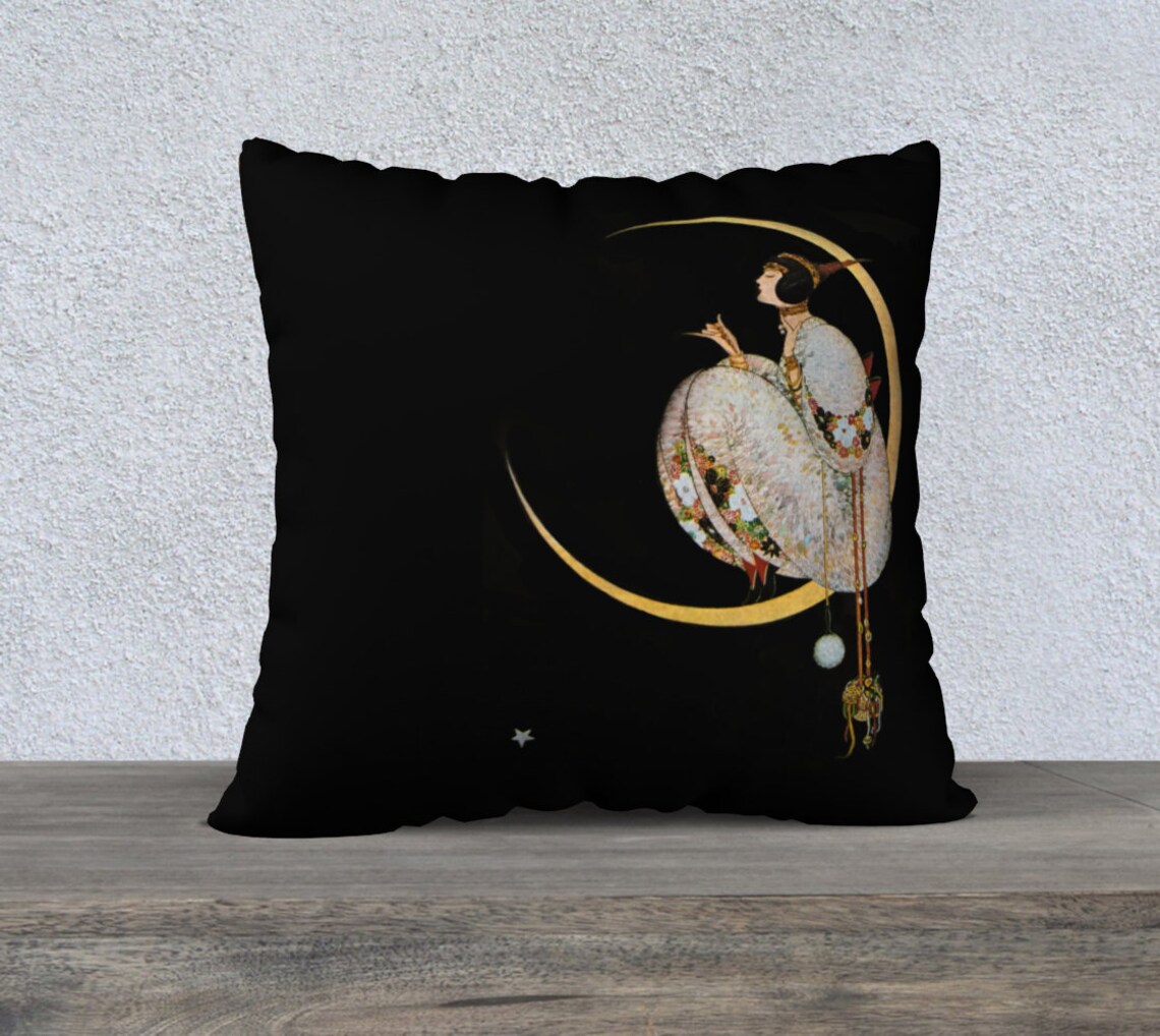 Throw Pillow Cases in Cotton/Linen or Velveteen Deco Lady Etsy
