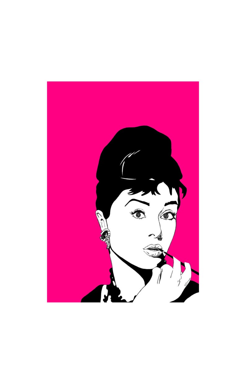 Audrey Hepburn Art Audrey Hepburn Card Audrey Birthday Card - Etsy UK