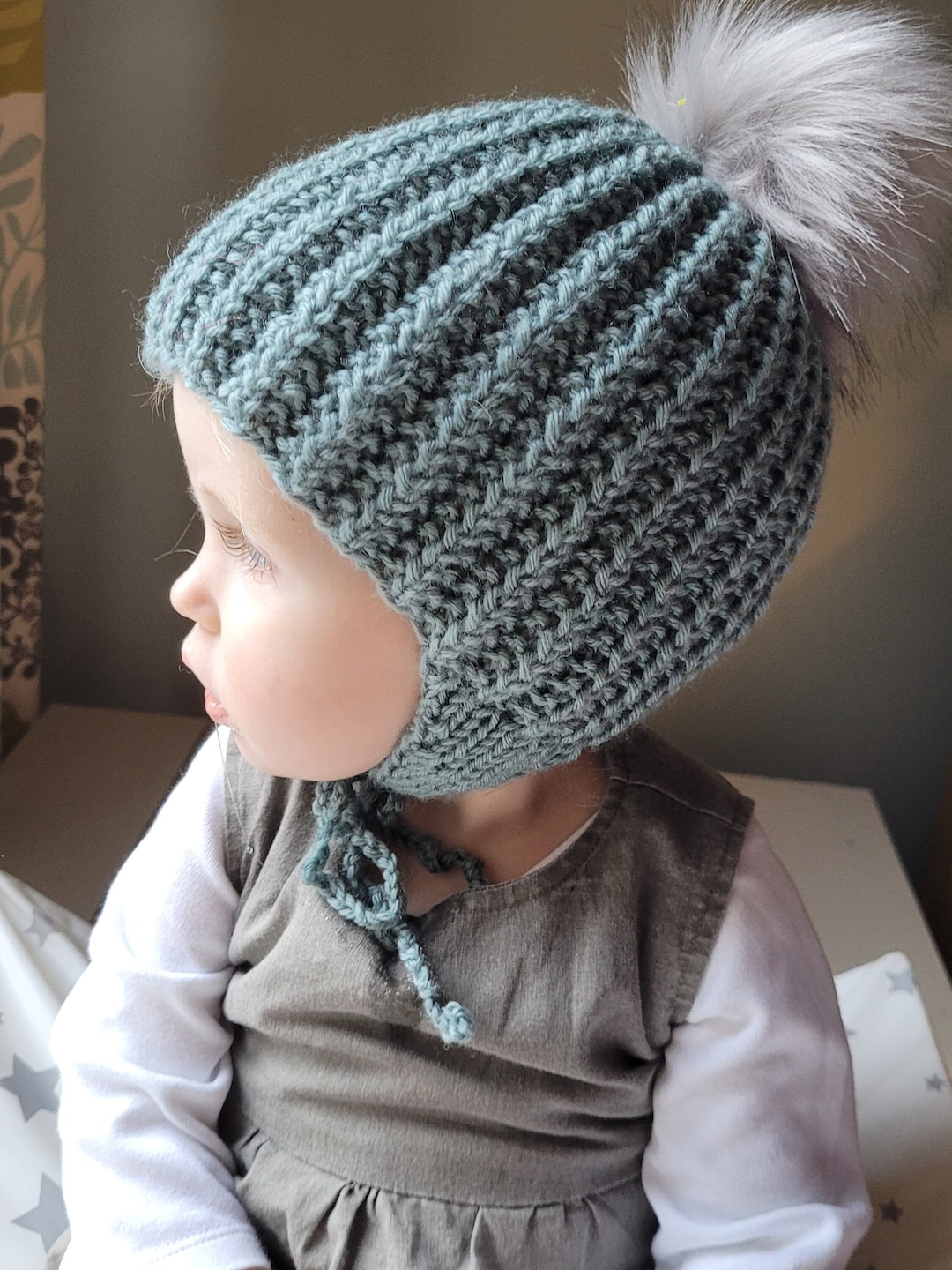 Handknitted 100 Merino Wool Baby Hat Etsy