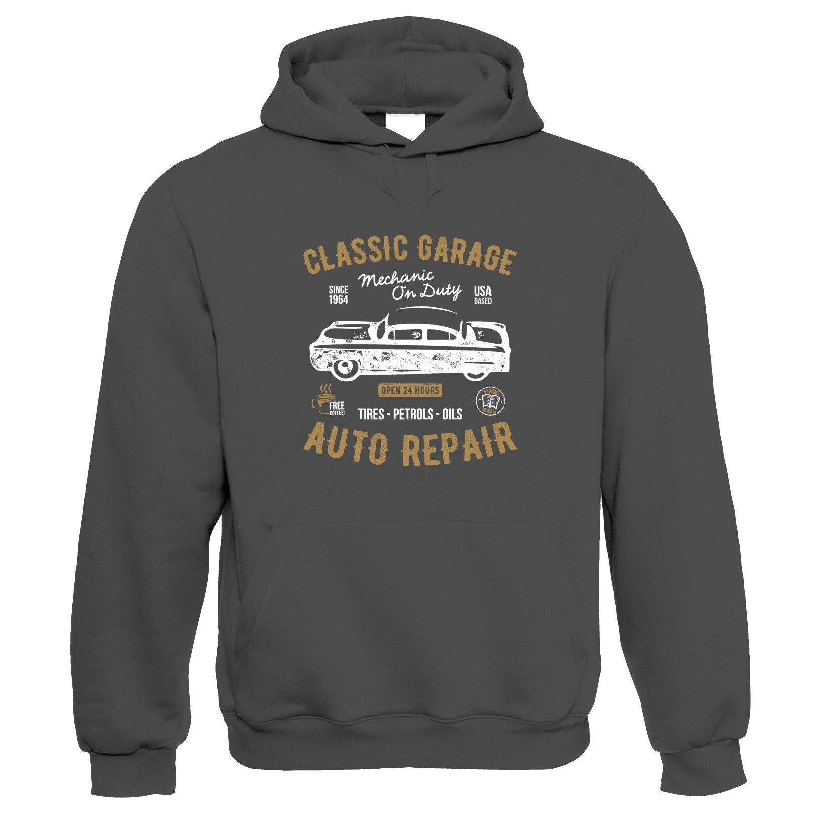 Classic Garage Hoodie Motoring Gift Him Her Etsy