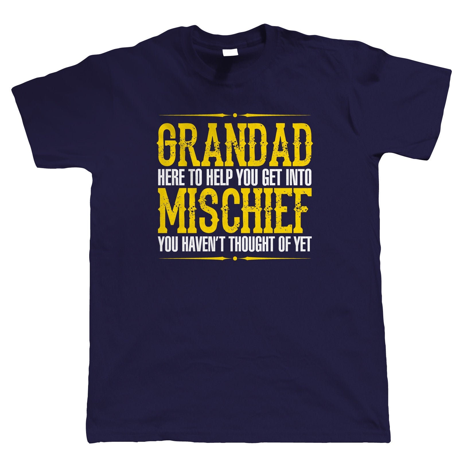 Image of Grandad Mischief, Mens Funny T Shirt, Gift For Him