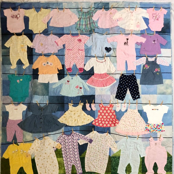 Baby Clothes Quilt - Etsy