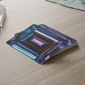 Alexandrit Aquarell Gem Poker Spielkarten für Spiele, Kunstdruck, elegantes Edelstein Deck Geschenk