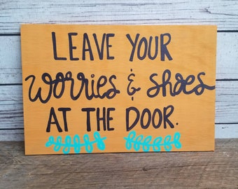 Items Similar To Take Your Shoes Off Sign Porch Sign