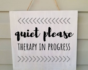 quiet please sign etsy