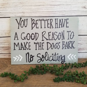 Barking Dog Sign, Personalized Door Sign, Custom Door Sign, Do not disturb