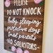 Do Not Knock Sign Sleeping Baby Sign New Mom Gift Baby - Etsy