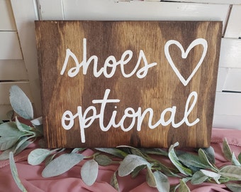 Shoes Optional Sign, Shoes Here Sign, Beach Wedding Sign, Nautical Wedding Sign, beach house sign, Rustic Wedding Sign, Rustic Beach Sign
