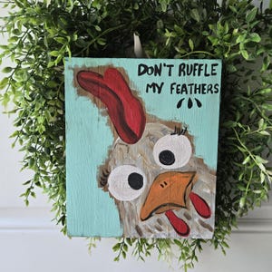 Chicken Sign, Crazy Chicken Lady Quote, Coop Sign, Farm Sign, Chicken Coop Decor, Funny handpainted custom wood sign