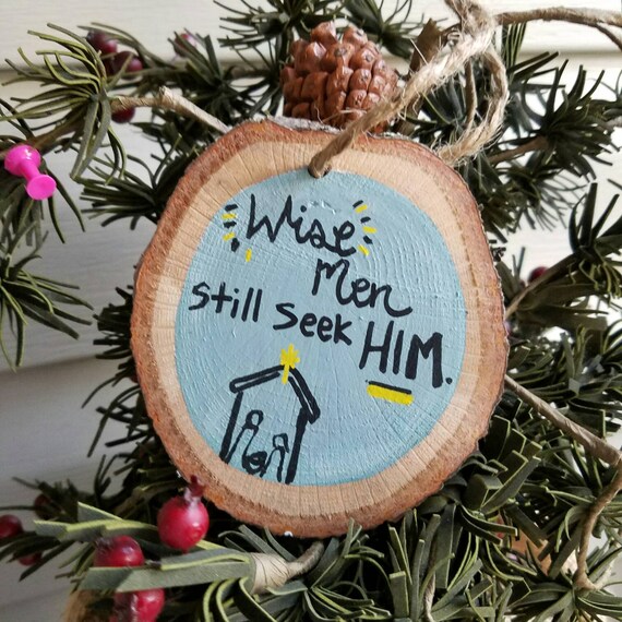 Christmas Ornament Christian ornament bible ornament Wood Etsy