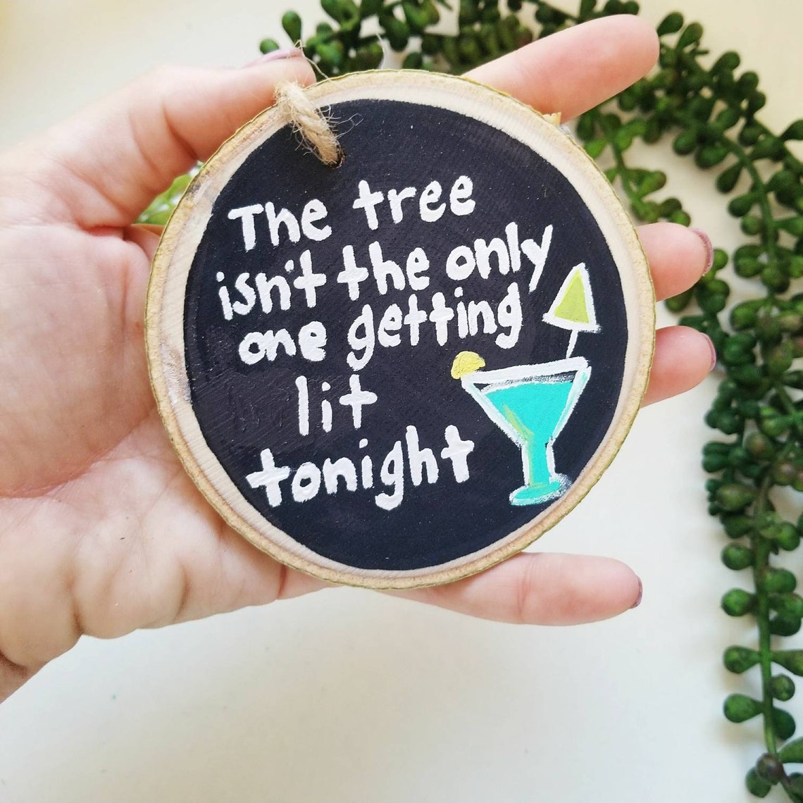 Funny Christmas Ornament Best Friend Gift Wood Slice Etsy