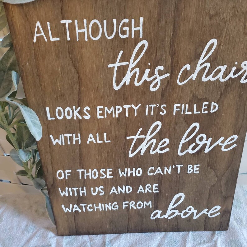 Wedding Memorial Sign Memorial Table Sign Memorial Plaque Etsy