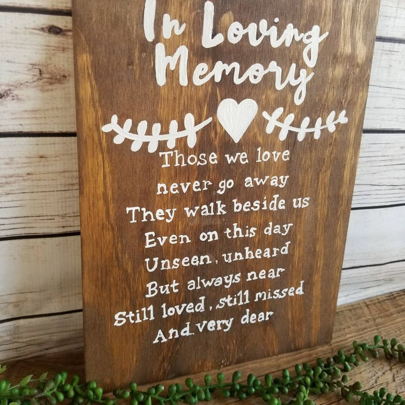 leave memory note cards for memorial service