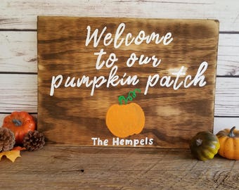 Fall Home Decor, Fall sign, Fall Porch Sign, Welcome Fall Sign, Pumpkin Patch, Family Name Sign, Hello Fall, Hello Autumn, Autumn Sign