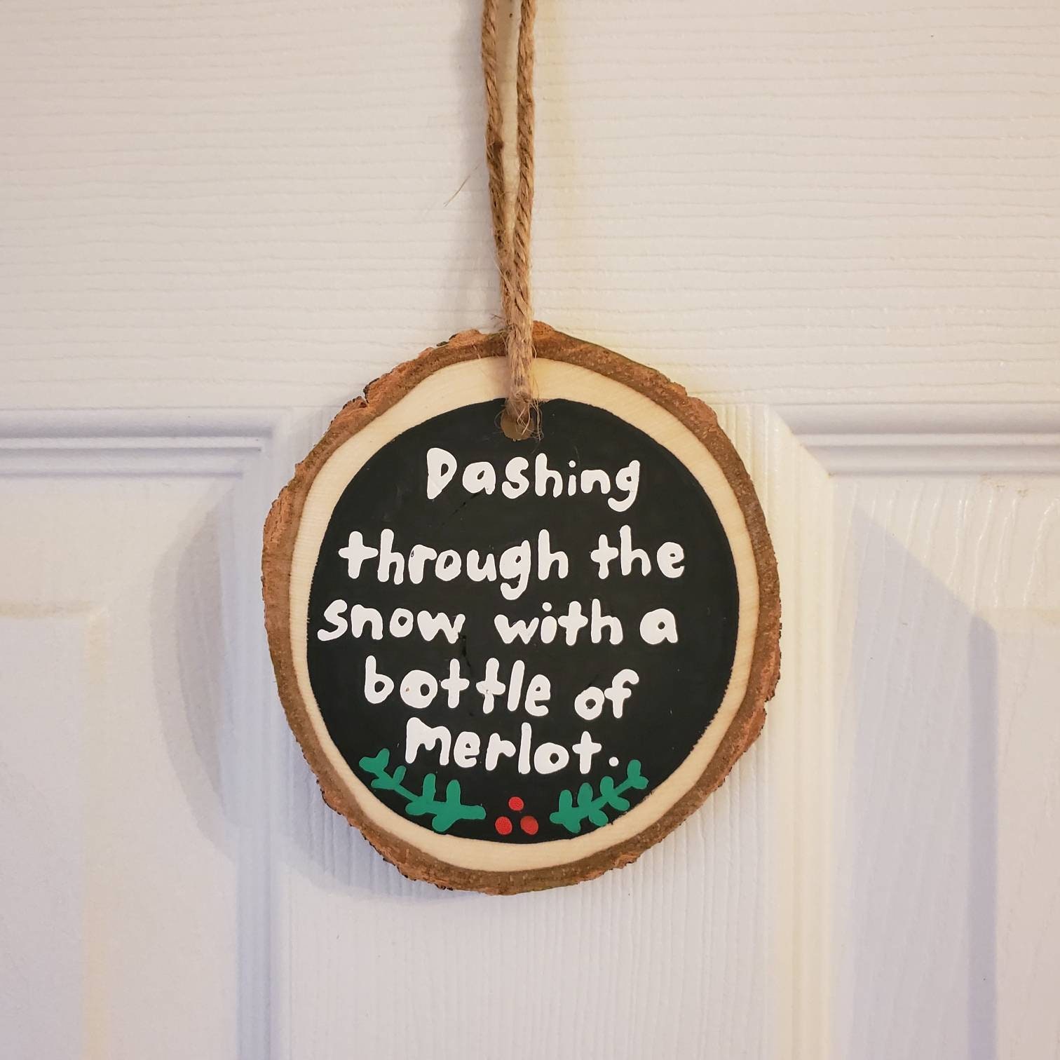 Funny Christmas ornament Wine ornament best friend gift Etsy