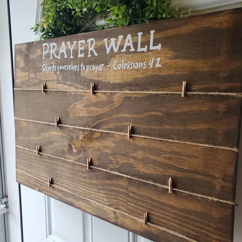 Wall Devote Custom Wooden Prayer Board, Christian Home Decor - Etsy