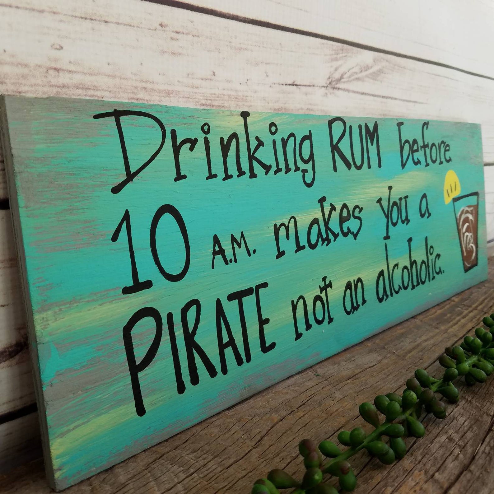 Pirate Sign Drinking Sign Rum Sign Porch Sign Patio Sign Etsy