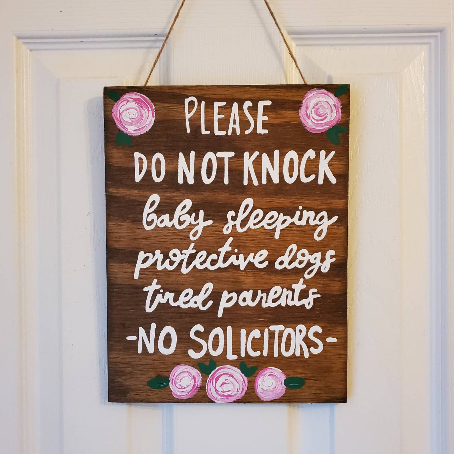 Do Not Knock Sign Sleeping Baby Sign New Mom Gift Baby | Etsy