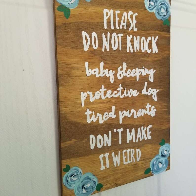 Do Not Knock Sign Sleeping Baby Sign New Mom Gift Baby - Etsy