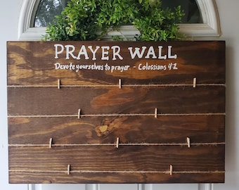 Custom Wooden Prayer Board, Christian Home Decor