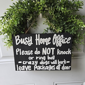 Working Do Not Disturb Sign, Work at Home Door Sign, Work at Home Mom, No Soliciting Wood Custom Sign, Door Sign, Office Sign