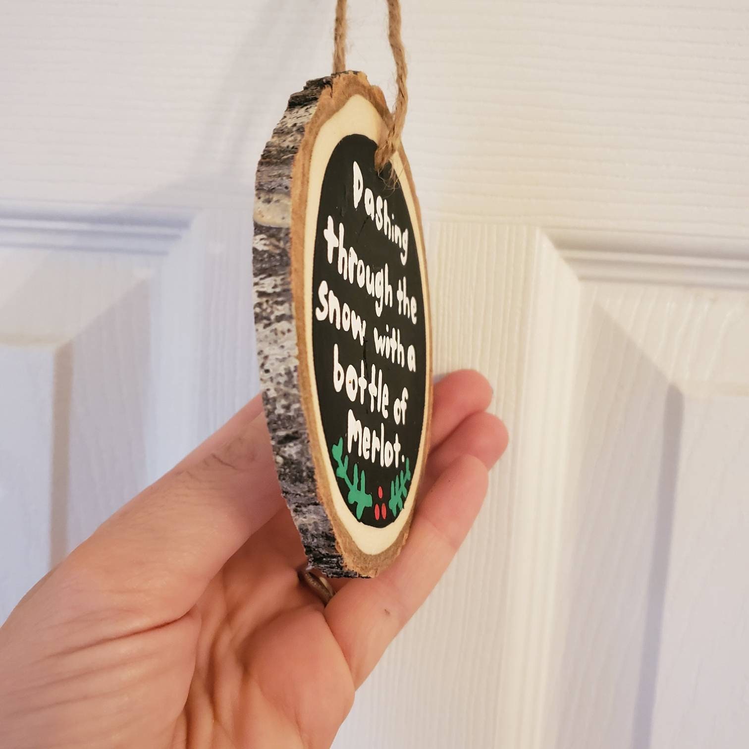 Funny Christmas ornament Wine ornament best friend gift Etsy