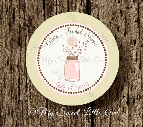 Items similar to Mason jar Cupcake Topper mason jar Baby Shower jar