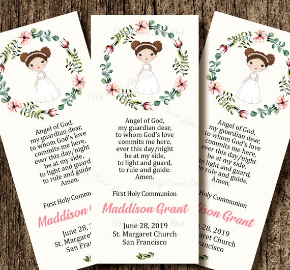 First Communion Favor Card Holy Communion Remembrance Card Etsy First Communion Favor Card Holy Communion Remembrance Card Etsy