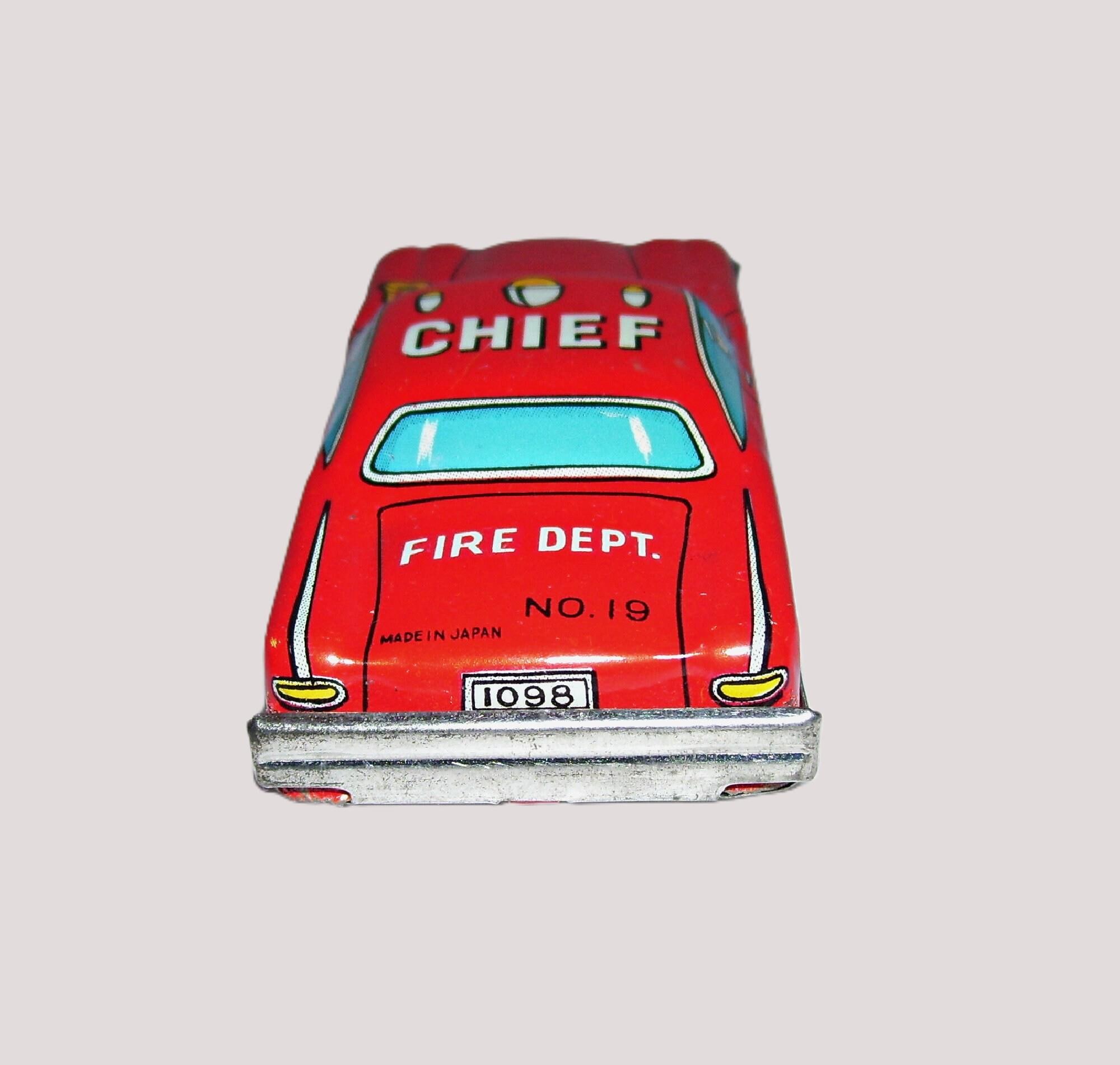 レア　消防車 FIRE CHIEF CAR Vintage Fire Chief Car ~ FD No 1 ~ Red Car With White Top