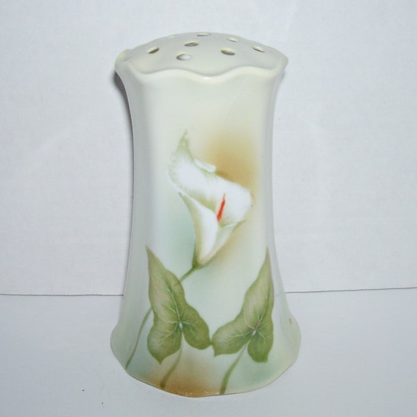Antique Calla Lily Hat Pin Holder Porcelain RS Germany