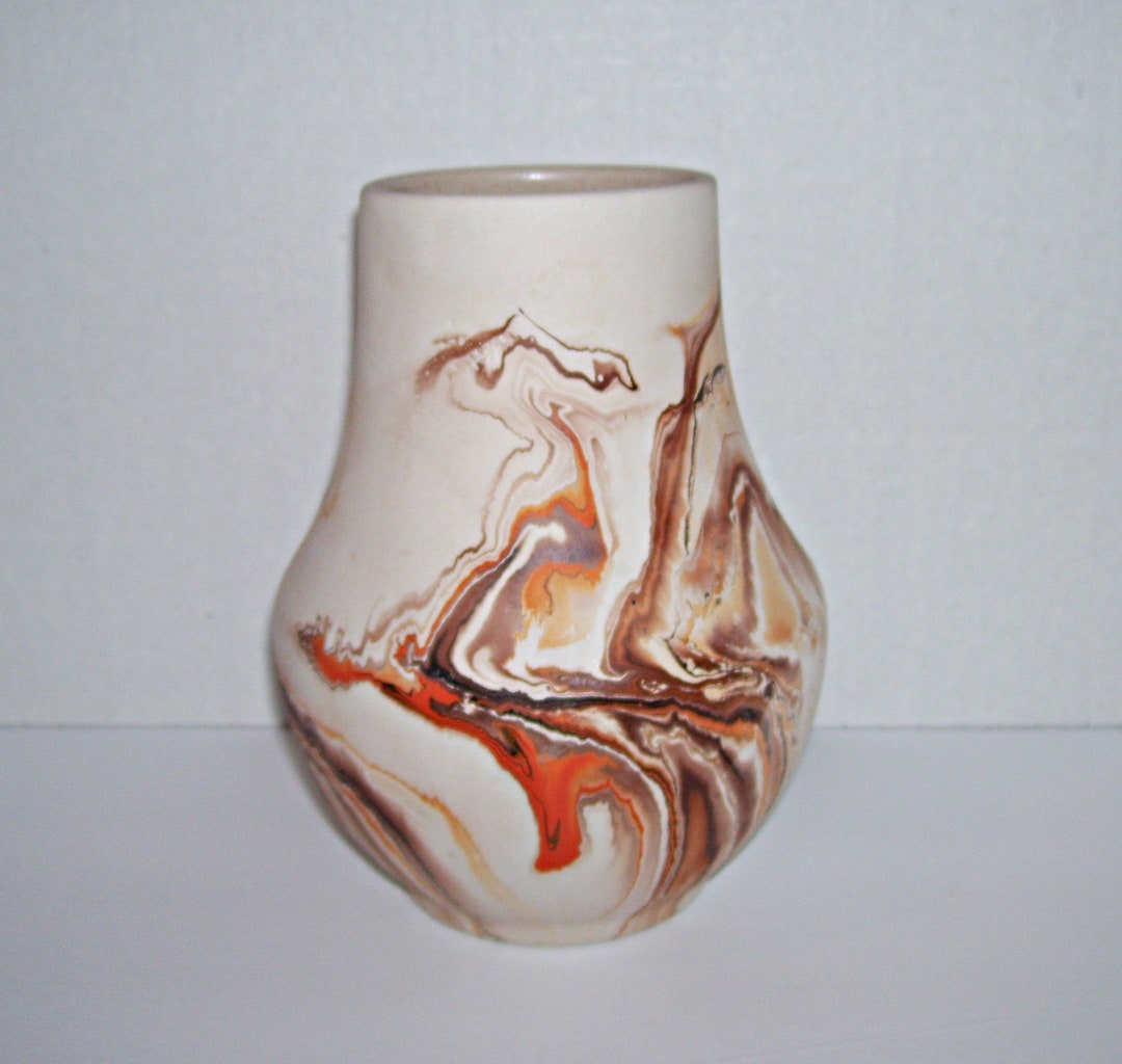 Vintage Nemadji Pottery Vase Made in USA Minnesota Pottery Etsy