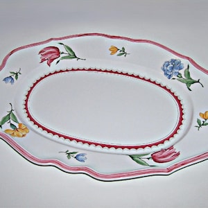 Villeroy Boch Jardin d&#39;Alsace Fleur Platter Approx. 17&quot; Long Country Collection