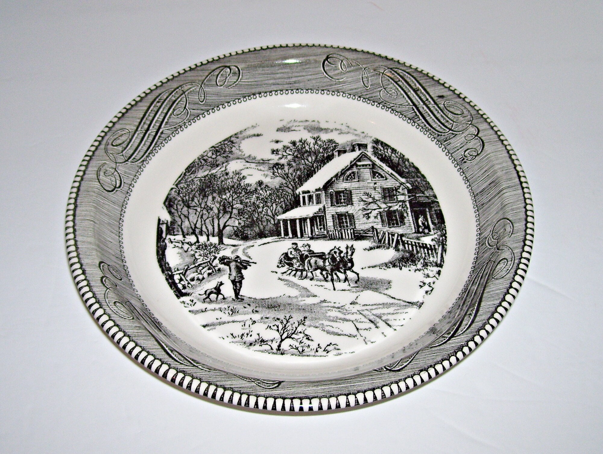 Apple Pie Plate Royal China Co 1983 Apple Pie Pan Country 