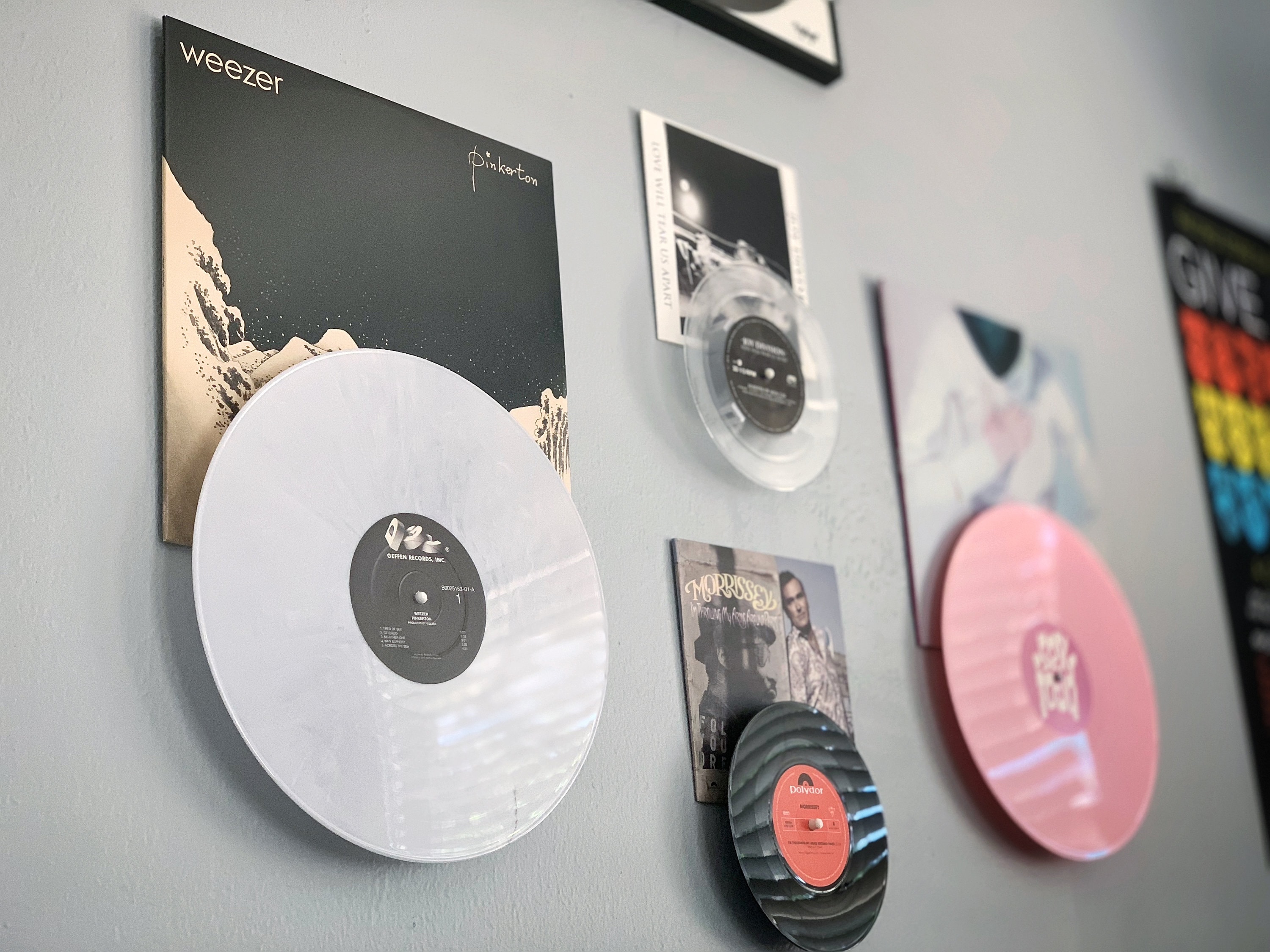 Clear Vinyl Record Shelf Wall Mount Vinyl Holder Wall Album Record Holder  Display Your Daily LP For Home Decoration