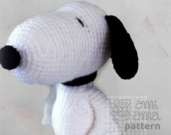 PDF-HÄKELANLEITUNG Snoopy inspiriertes Amigurumi