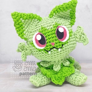 PDF CROCHET PATTERN Amigurumi Sprigatito Inspired