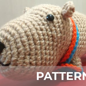 PDF CROCHET PATTERN Cute Capybara