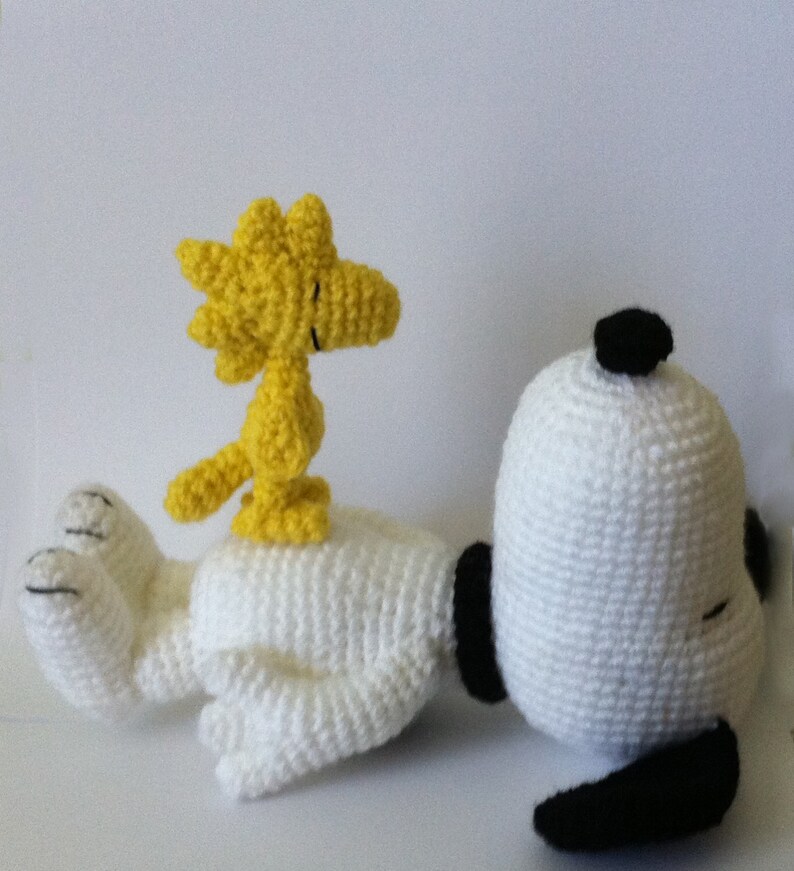 PDF CROCHET PATTERN Snoopy and Woodstock Inspired Amigurumi Etsy