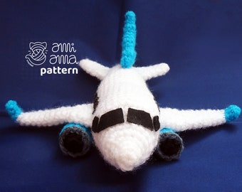 PDF CROCHET PATTERN Airplane toy Amigurumi