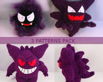 PDF CROCHET PATTERN Ghost type Inspired Amigurumi