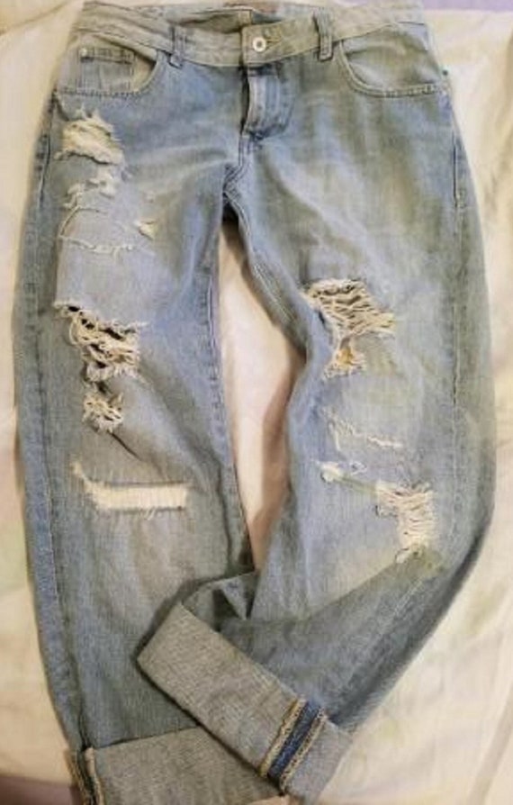 Repurposed Distresed Jeans - image 2