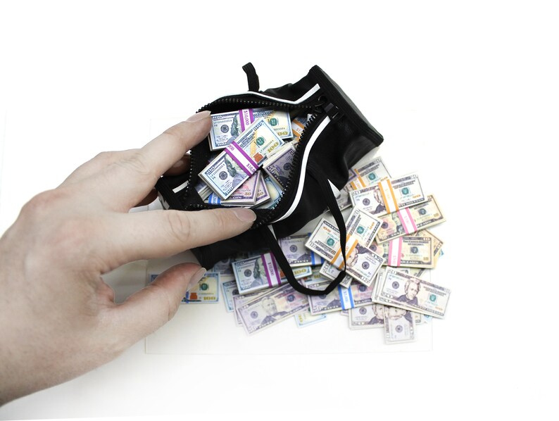 Duffle Bag Full of Cash 300K 1/6th scale Etsy