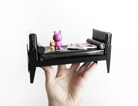 Patent Leather Modern Fainting Sofa 1 6th Scale Etsy