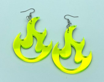 Flaming earrings