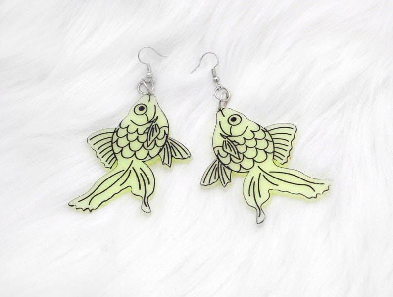 Goldfish Earrings Glow
