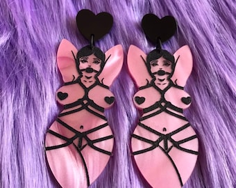 Bondage earrings