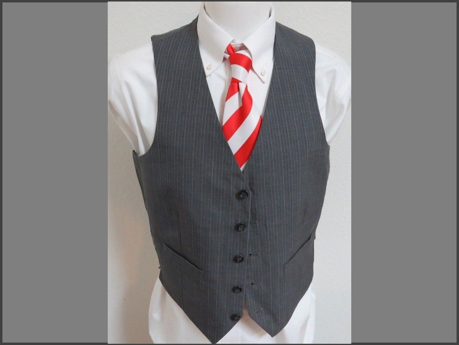 トップス  peak Cample Vest M VINTAGE GREY Vintage!! Dunlop Motorsport Zipper Vest - Etsy